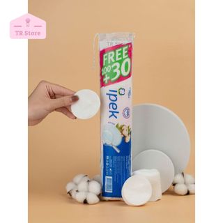 Combo 3 Bông Tẩy Trang Ipek 150 Miếng Thổ Nhĩ Kỳ 100% Cotton Mềm Mịn Da