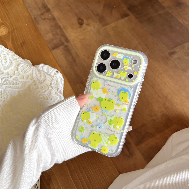 IPhone 17 Pro max Họa tiết ếch Chất liệu TPU xử lý IMD Vỏ điện thoại
