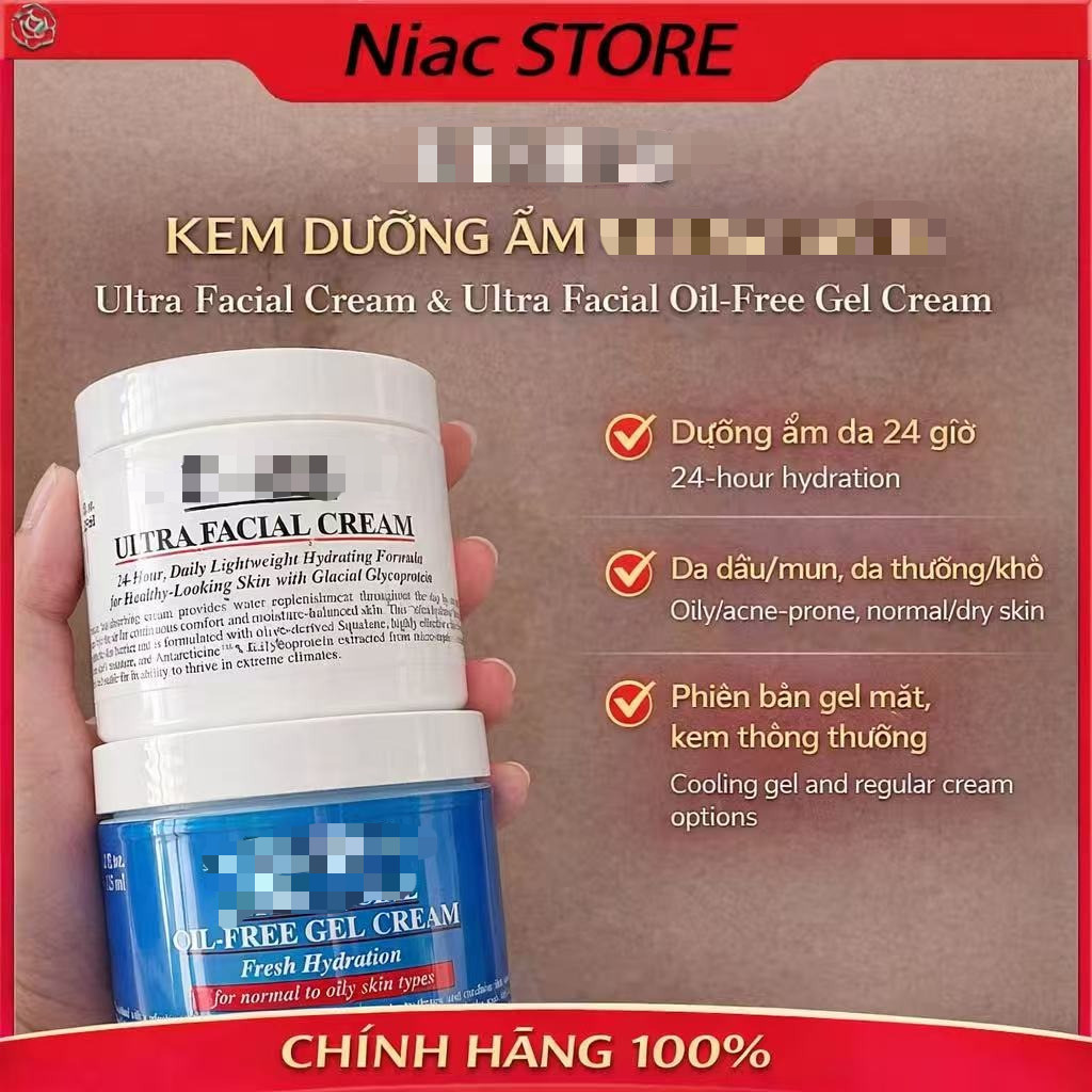 [Chính Hãng] Kem Dưỡng 𝕂𝕀𝔼ℍ𝕃'𝕊 𝕌𝕃𝕋ℝ𝔸 𝔽𝔸ℂ𝕀𝔸𝕃 𝗢𝗜𝗟-𝗙𝗥𝗘𝗘 𝗚𝗘𝗟 𝗖𝗥𝗘𝗔𝗠 & 𝗨𝗟𝗧𝗥𝗔 𝗙𝗔𝗖𝗜𝗔𝗟 𝗖𝗥𝗘𝗔𝗠| Nhẹ Mặt, Không Bết