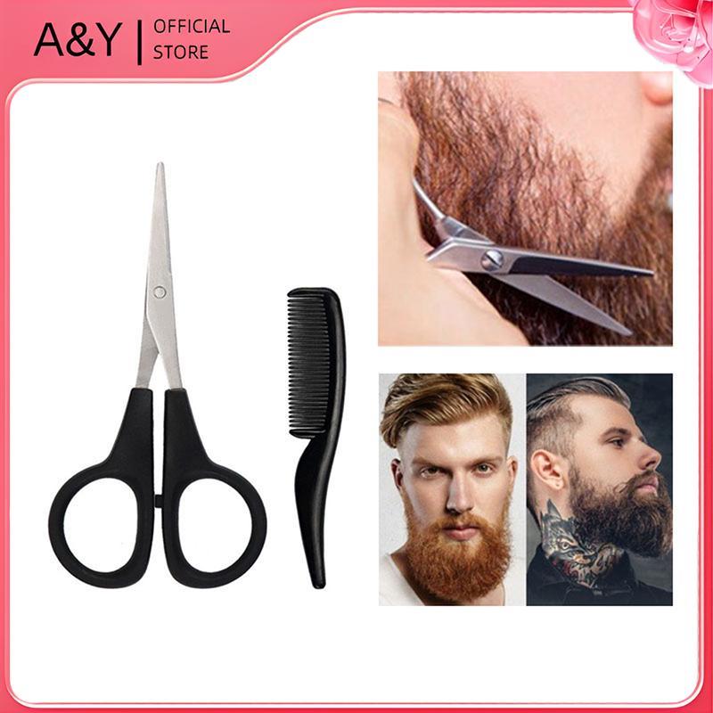 A & Y Nam Râu ria mép Mũi Kéo Tai Cắt Bộ Kéo Râu Mini Gia Đình.