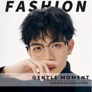 Kính đổi màu GENTLE MOMENT nam nữ chống tia UV chống ánh sáng xanh thời trang phong cách Clubmaster GMX159