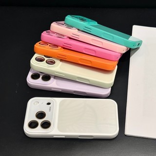 Phim bảo vệ ống kính Vỏ điện thoại kính cường lực cảm giác băng cam cho iPhone 17Promax 17Pro 12 13 14 15 16 Pro Max Vỏ điện thoại di động nữ chống sốc