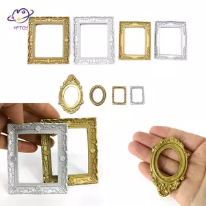 HFTOY Tỉ Lệ 1: 12 Khung Ảnh Retro Cho Nhà Búp Bê Trang Trí DIY Mini Trang Trí Phụ Kiện ~
