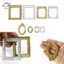 HFTOY Tỉ Lệ 1: 12 Khung Ảnh Retro Cho Nhà Búp Bê Trang Trí DIY Mini Trang Trí Phụ Kiện ~