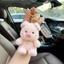 Móc khóa lợn sang trọng DARON, Mặt dây chuyền lợn nhồi bông dễ thương mũm mĩm, Túi trang trí quyến rũ Túi hoạt hình treo