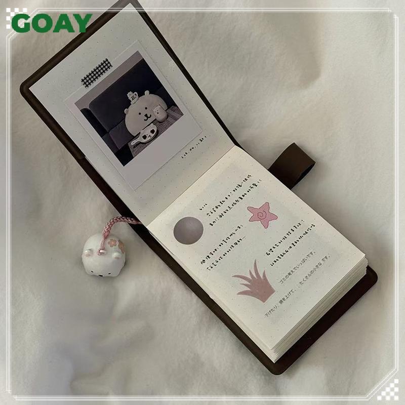 GOAY Sách Thơ Nâu Phong Cách Nhật Bản Ins Niche Đơn Giản Di Động Mini Notebook Nhật Ký VN