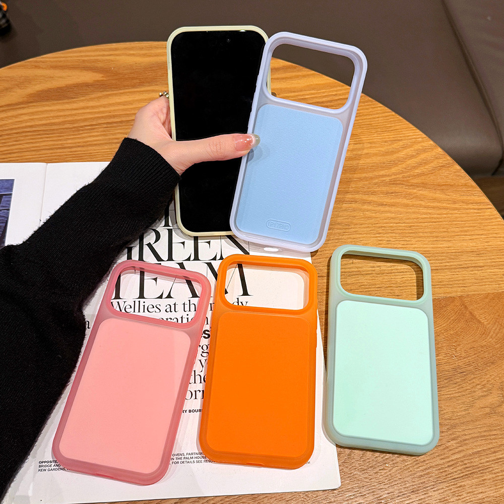 Ốp điện thoại silicon lỏng kem mờ màu trơn cho iPhone 17 Pro Max 16 15 Pro Max Vỏ bảo vệ chống sốc