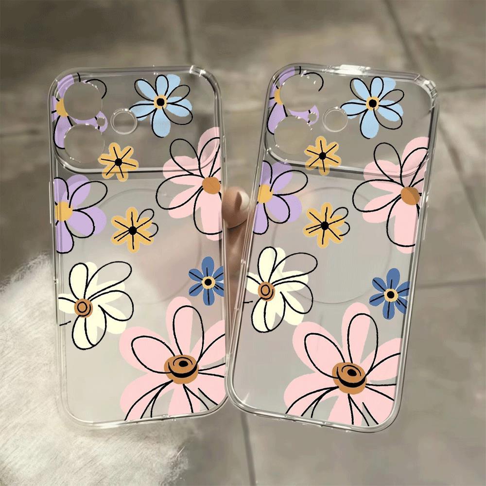 Màu hoa manga vẽ cho 16 trường hợp iPhone 17Air Corning trường hợp 14/13/11Pro