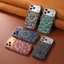 Dành Cho iPhone 17 16 15 14 13 Pro Max Ốp Lưng Da Doanh Nhân Sang Trọng Sạc Không Dây Từ Tính Mờ Chống Sốc Cho IPHONE 17