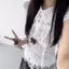 Áo sơ mi ngắn tay chấm bi trắng phong cách Hàn Quốc dành cho nữ, phù hợp mặc cùng áo croptop vào mùa hè