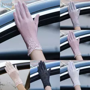 Găng tay chống nắng JVSUB làm từ lụa thoáng khí, phù hợp cho lái xe và các hoạt động ngoài trời, mang phong cách thời trang mỏng nhẹ.