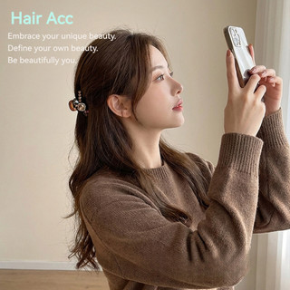 Kẹp tóc xoăn màu hổ phách kim cương nhỏ - Tăng vẻ đẹp và sự tinh tế