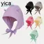 Mũ chui đầu YICA từ polyester màu trơn hoặc họa tiết quỷ nhỏ ngộ nghĩnh, chống nắng và khô nhanh dành cho nữ