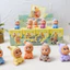 Flocking Star Buddy Blind Box Mini Hình Bộ - Nhựa Lông Tơ Ngôi Sao Linh Vật Móng Vuốt Máy Giải Thưởng Dễ Thương Trang Trí Bàn Làm Việc 12 Cái Mỗi Hộp