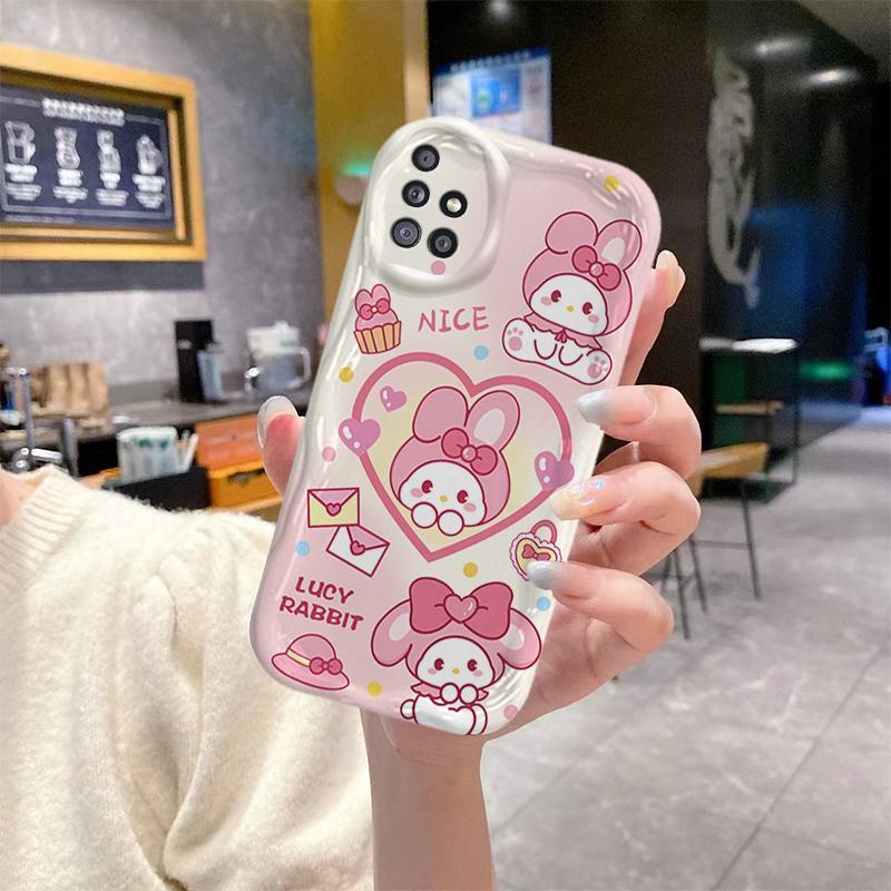 Vỏ Silicon Hoạt Hình Cho Samsung A51 A515F A31 4G 3D Bé Gái TPU Mềm Sanrio Kuromi Cặp Đôi My Melody Vỏ Điện Thoại Chống Sốc