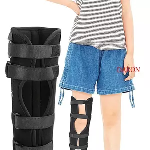 Hỗ trợ nẹp chân DARON, Hỗ trợ tấm thép ổn định Dây đeo chân trẻ em, Cố định chống mài mòn chuyên nghiệp Thiết bị bảo vệ đầu gối có thể điều chỉnh