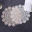 XYLJJ14 Ren Placemat Tròn Coaster Bàn Cà Phê Trang Trí Cách Nhiệt Retro Rỗng Chụp Đạo Cụ Trang Trí Nhà Cửa