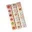 BEABOUT Tem Văn Phòng Phẩm, Bộ 6 Tem Cao Su Nhựa, Tâm Trạng Thời Tiết Du Lịch Mini Size Trắng Kawaii Tem Tạp Chí Sử Dụng