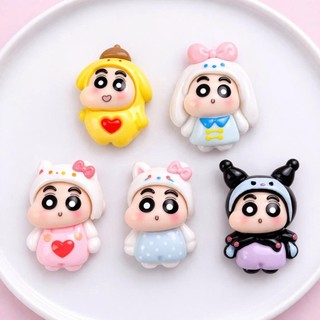 Set Charm Shin Cậu Bé Bút Chì Cosplay Thú Thỏ Mèo Kuromi Vịt Má Hồng Baby Cute Ngộ Nghĩnh Trang Trí DIY Siêu Xinh