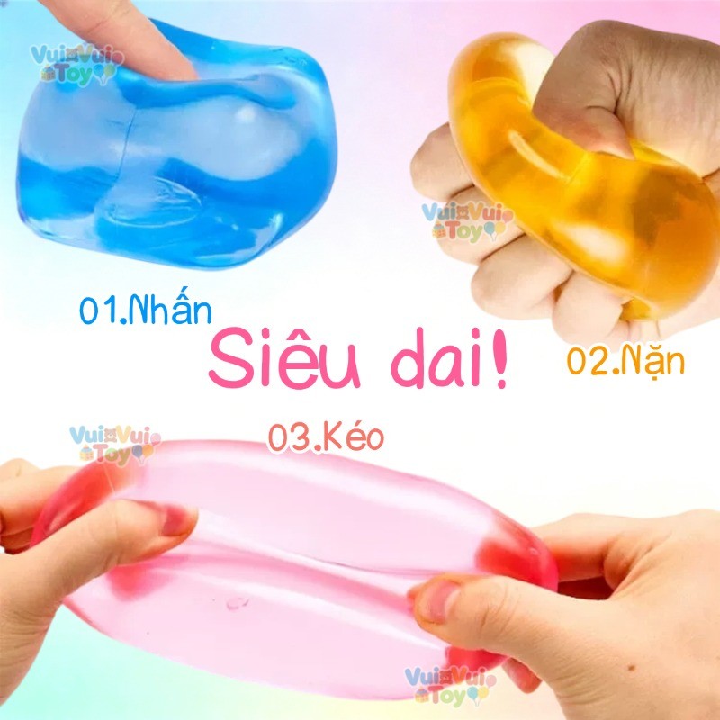Đá Squishy Bóp Xả Stress - Đồ Chơi Giải Tỏa Căng Thẳng Chất Liệu An Toàn Siêu Mềm