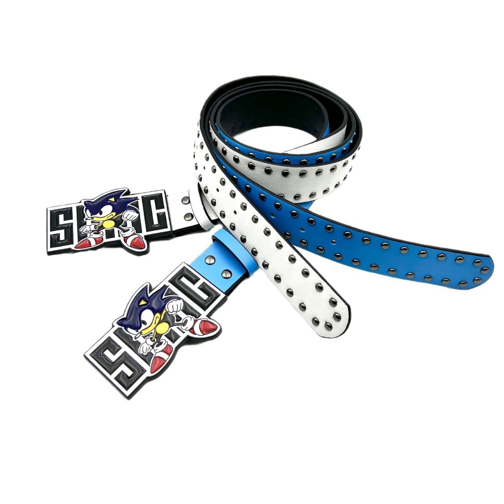Sonic Boy Y2K - Thắt lưng màu sắc thời trang, phù hợp trend Y2K