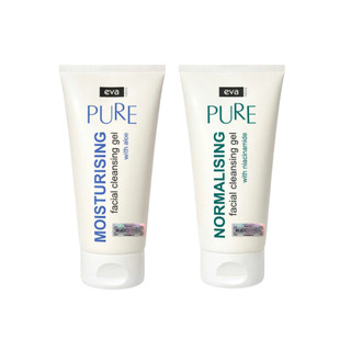 Combo Gel Rửa Mặt Eva Natura Sử Dụng Sáng - Tối Dành Cho Mọi Loại Da 150ml