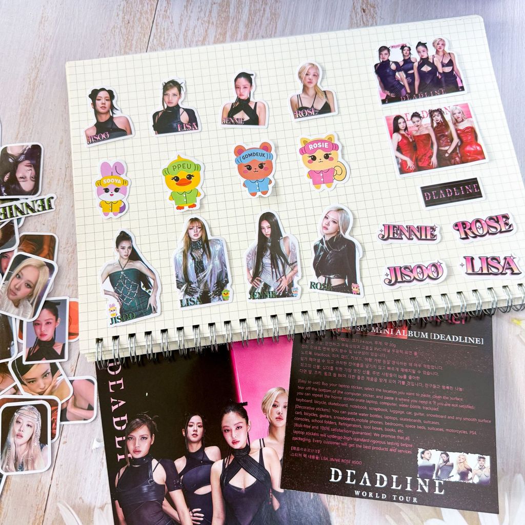 102 Tờ BlakP Mực Dán Album Mini DEADLINE Sổ Tay Dán JENNIE Zhixiu Hành Lý Dán 26..15