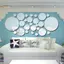 TRTR 26 Chiếc Gương Tròn 3D Acrylic Gương Treo Tường Stier DIY Phòng Ngủ Phòng Tắm Và TV Baground Phòng Stier Trang Trí Tường VN