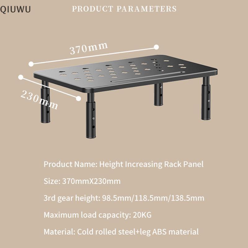QIUWU Màn hình để bàn có thể điều chỉnh Ra Giá đỡ màn hình PC Máy tính để bàn Giá đỡ hiển thị cho phòng thu văn phòng Học sinh làm việc.