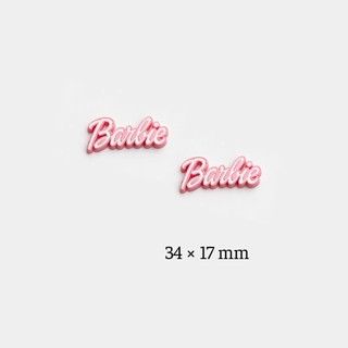 Set Charm Kitty Đầu Mèo Bạc To Barbie Love Hồng Pastel Dễ Thương Trang Trí Dép Xinh