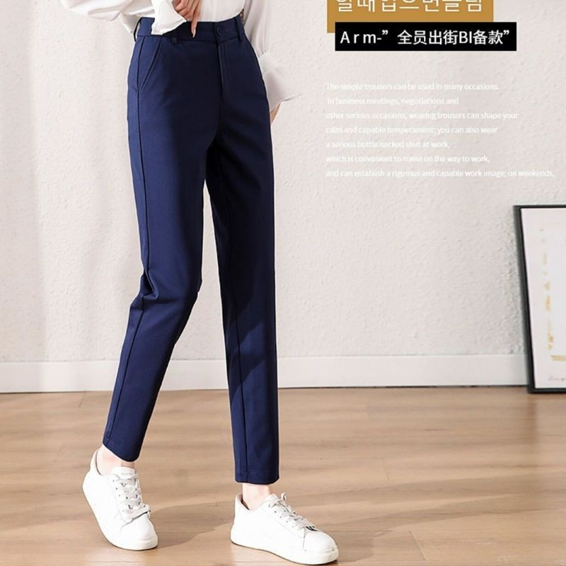 Quần bút chì nữ màu đen thẳng, phù hợp công sở