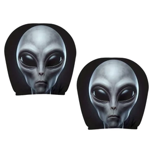 Yoo Alien Face Tựa Đầu Ô Tô Có Trang Trí Độc Đáo Cho Trang Trí Nội Thất Theo Chủ Đề Ma Quái Và Hỗ Trợ Cổ Thoải Mái