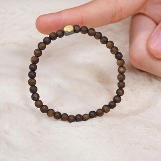 VÒNG TRẦM HƯƠNG ĐƠN 4LI MIX CHARM ĐÁ NGỌC BÍCH