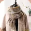 Khăn Quàng CổCHEESELY Kẻ Sọc Giả Cashmere, Ấm Áp Cho Mùa Đông