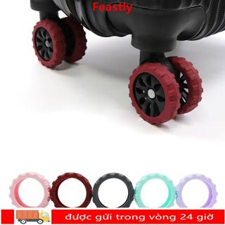 FEASTLY 8 Cái / bộ Hành Lý Du Lịch Bánh Xe, Phụ Kiện Vali Trục Silicon Vali Bánh Xe Bảo Vệ, Giảm Bánh Xe Với Âm Thanh Im Lặng Xe Đẩy Hộp Bánh Bao