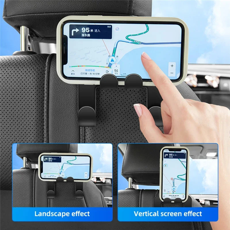 Xe Phía Sau Ghế Tựa Đầu Móc Treo Túi Bảo Quản Đa Năng Điện Thoại Giá Đỡ Đa Năng Xe Nội Thất Tổ Chức Phụ Kiện