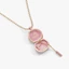Hoa Hồng Mở Cửa Đóng Mặt Dây Chuyền Vòng Cổ Ánh Sáng Sang Trọng Dễ Thương Mạ Đồng 14K Màu Vàng Bảo Quản Vòng Cổ Cao Cấp