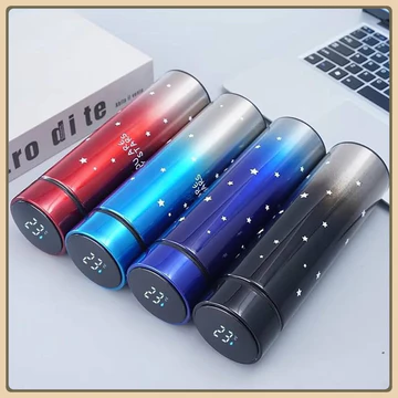 (HCM) Bình giữ nhiệt thông minh có hiển thị nhiệt độ nước, Bình giữ nhiệt 500ml, Bình giữ nhiệt inox hiển thị nhiệt độ