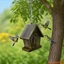 Máy cho chim bằng kim loại treo dễ thương Nhà chim hoang dã bằng sắt Bộ nạp động vật ngoài trời để trang trí sân vườn