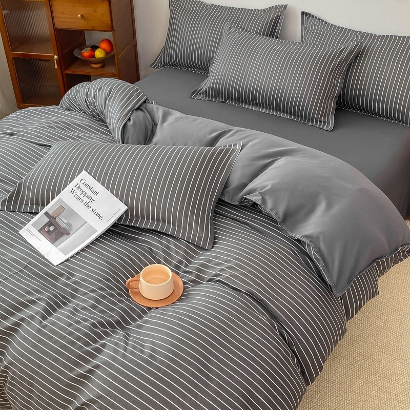 Bộ drap giường 4 món chất liệu cao cấp không gây dị ứng da an toàn sức khỏe