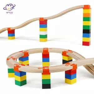 HFTOY 10 Chiếc Kích Thước Lớn Áo Xoay Bộ Chuyển Đổi Kết Nối Cho Thương Hiệu Train Tras Đa Năng Bằng Gỗ Tras Kết Nối Phụ Kiện ~