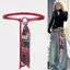 T&amp;O-t Thắt Lưng Retro Bohemian Cho Bé Gái - Da PU và Khăn Lụa, Mới