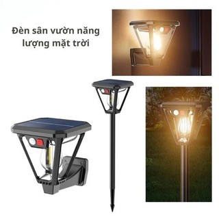Đèn Cắm Vườn Năng Lượng Mặt Trời 2 Tính Năng Thông Minh Cảm Biến Chuyển Động Người Chống Nước IP65 đèn đường ngoài trời