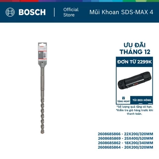 Mũi khoan SDS-MAX 4 Bosch 4 lưỡi cắt