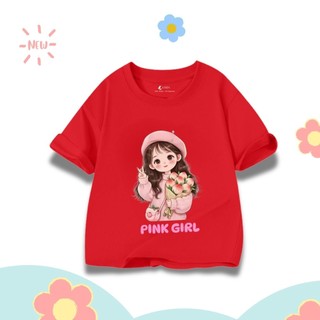 Áo thun một tay in chữ "Cô gái xinh đẹp" - Thoải mái, thoáng khí, thân thiện với da