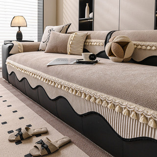 Mới Chenille Sofa Đệm Cao Cấp Cảm Giác Chống Trơn Trượt Mèo Chống Trầy Xước Sofa Vải Đệm Sofa