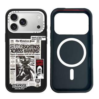 CASECASE X Stranger Things poster Ốp Lưng Máy Ảnh Trắng Vòng Phiên Bản Mờ Đen Cứng Hút Từ Tính Tác Động Dành Cho Apple IPhone 13 14 15 16 17 Pro Max Air Plus Có Hộp
