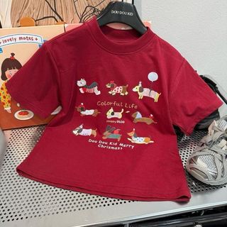 [DOU DOU KID] AP58,59,63 Áo Thun Noel Trẻ Em Chất Vải Hữu Cơ Cao Cấp Cho Bé 12-45kg Họa Tiết Đáng Yêu