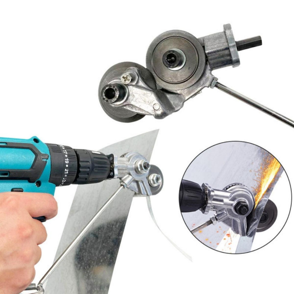 Phụ kiện cắt đa năng cho máy khoan, cho tôn sóng & phẳng，Đầu cắt tôn，gắn máy khoan，đa năng