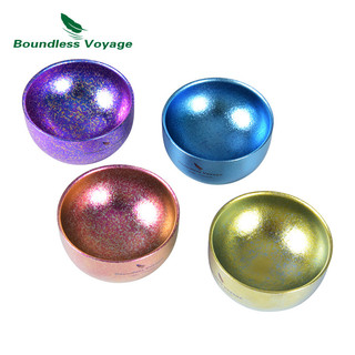 Boundless Voyage Nhiều Màu Sắc Titan Hai Lớp Cốc Miệng Rộng Rượu Trà Cốc Drinkware Cắm Trại Cốc Nước 30ml Ti3082D